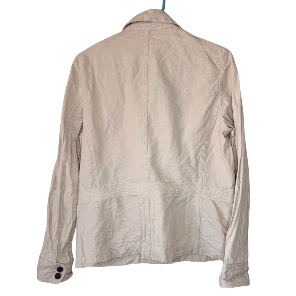 Lands' End Beige Button-Up Jacket - image 2
